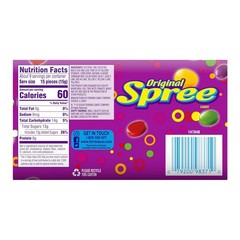 Wonka Spree Original Hard Candy, 5 Ounce Theater Candy Boxes (Pack Pack of 12