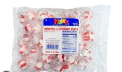 2 10oz howe – Individually Wrapped – peppermint puff Candy free shipping