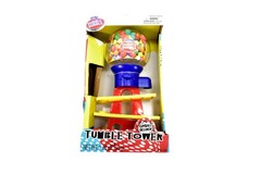 Dubble Bubble Spiral Fun Tumble Tower Multi Color Gumball Dispenser 1.76oz New
