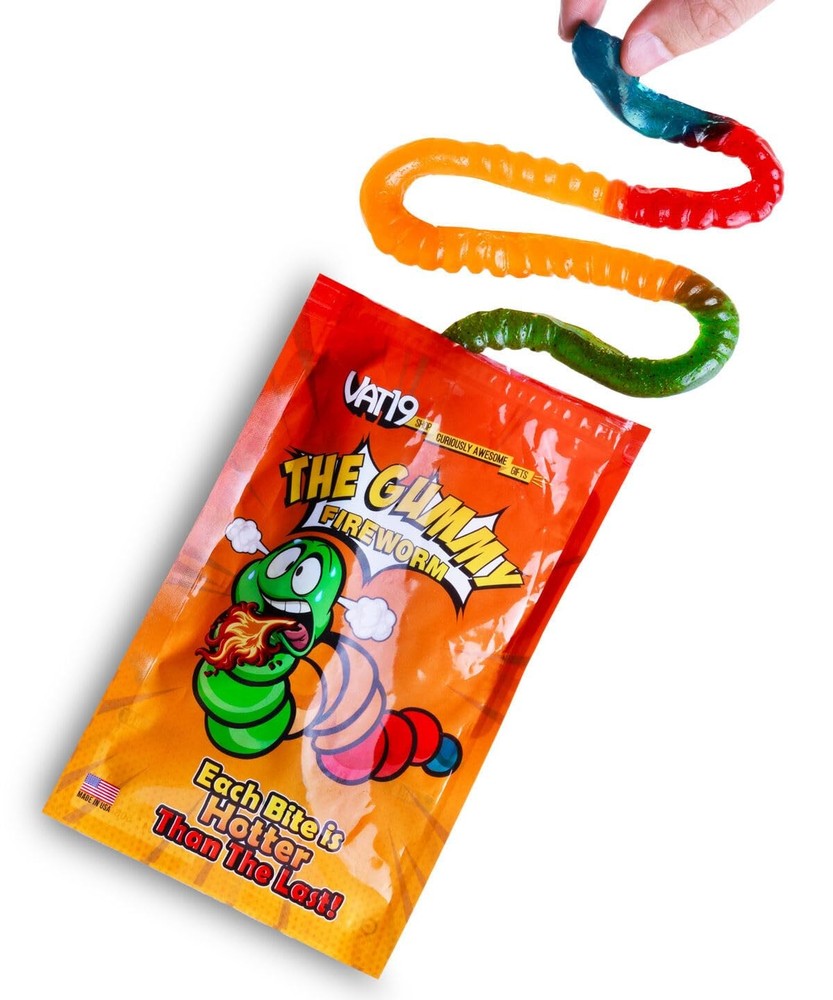 The Gummy Fireworm™ Two feet of increasing spiciness