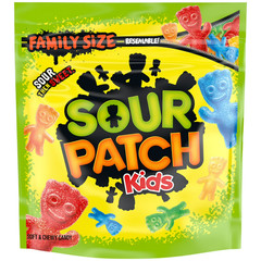 SOUR PATCH KIDS Soft & Chewy Gummy Candy, Family Size, Bulk Candy, 1.8 lb Fast s
