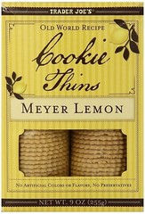 Trader Joe’s Cookie Thins Meyer Lemon 9 oz Old World Recipe Amazing Flavor