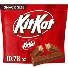 Kit Kat Milk Chocolate Wafer Candy, Snack Size, 10.78 oz Bag (Pack of 2)