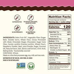 Indulge in Guilt-Free Raspberry & Dark Chocolate Keto Wafer Cookies – 16 Count