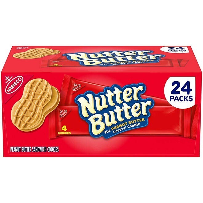 Nutter Butter Peanut Butter Sandwich Cookies 24 Pack- FREE SHIPPING