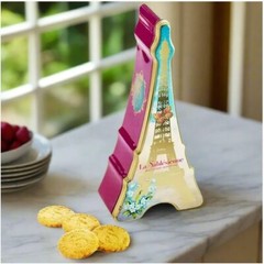 La Sablesienne, “Eiffel Tower” Tin of Pure French Butter Cookies, 7 oz, Imported