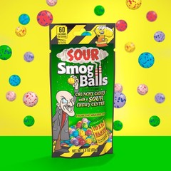 TOXIC WASTE – Sour Smog Balls – 3 Ounce (Pack of 12), Assorted,Blue,Lime