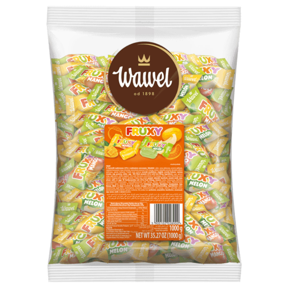 Wawel FRUXY Filled caramels with Fruit Filling 1 KG / 35.2 oz