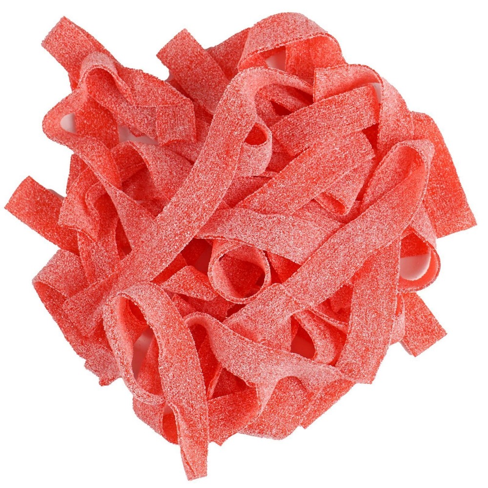 Strawberry Sour Belts, 1 Pound Bulk Bag, The Hampton Popcorn & Candy Company