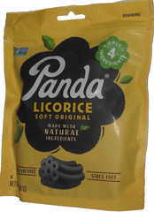 Panda Black Licorice Liquorice Flavor NON GMO 3-7 Oz (200g) 3 Ingredients