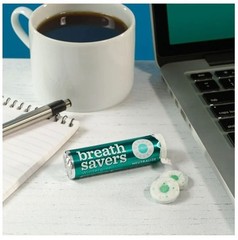 Breath Savers Wintergreen Flavored Sugar Free Breath Mints,Rolls 0.75 oz 8 Count