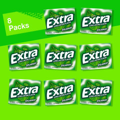 EXTRA Spearmint Sugarfree Chewing Gum, 15 Pieces (Pack of 16)