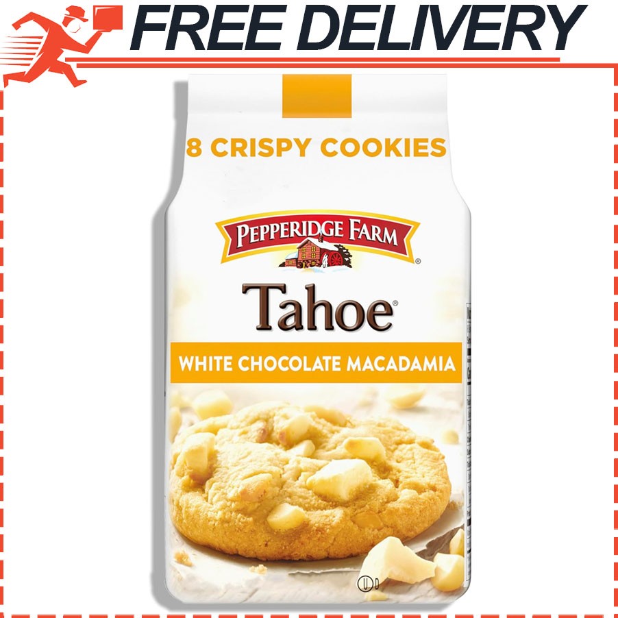 Pepperidge Farm Tahoe Crispy White Chocolate Macadamia Nut Cookies, 8 Cookies