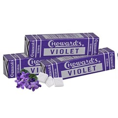 Choward’s Violet Mints Candy | Bold Aromatic 15 Count (Pack of 3),
