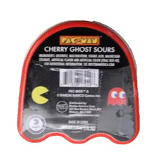 Pacman Sour Candy Tin Set/2- Boston America Co-NIB Blinky-Cherry/Blue Ghost-Rasp