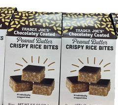 2x Trader Joes Chocolate Coated Peanut Butter Crispy Rice Bites 8.15 oz NEW