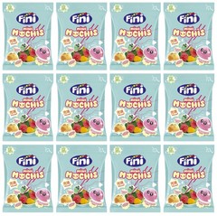 12 FINI MINI MOCHIS Fruit Flavor Gummy Candies 90g 3.1oz