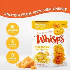 Whisps Cheese Crisps Variety Pack | Protein Chips | 2.12 Ounce (Pack of 6)