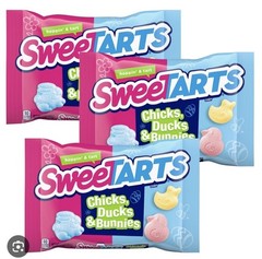 (3 Pk) Sweetarts Ducks, Chicks And Bunnies Easter Day Candy, 12 Oz Bags