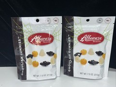 2 PACK-7.5oz EACH, Albanese Candy GHOULISH GUMMIES Halloween Bat, Pumpkin, Ghost