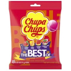 6x Chupa Chups Best of Candy Pops Mixed Flavors Fresh Sweet Treats Lot 4.2oz