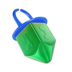 Dreidel Jewel Ring Pops Candy Kosher Certified Variety Pack Party Favors 18 Ct