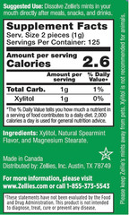 Zellie’s, 100% Xylitol Spearmint Breath Mints(250 Count – Pack of 3)