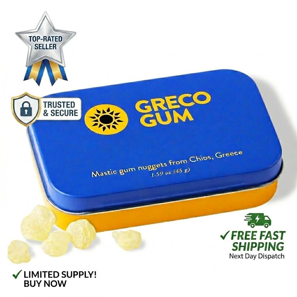 Greco Gum Mastic Gum Nuggets – Large Pieces Hard Chewing Gum for Jawline Tra…