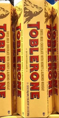 TOBLERONE 6 Bars Swiss Milk Chocolate Honey Almond Nougat 3.52 oz ea PLEASE READ