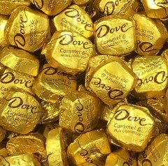 DOVE – MILK CHOCOLATE CARAMEL INDIVIDUALLY WRAPPED-LIMITED VALUE BULK BAG NOW!!!