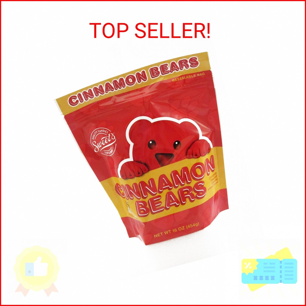 Sweet Candy Company Red Cinnamon Gummy Bears – Hot and Spicy Cinnamon Gummy Cand