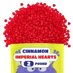 Cinnamon Imperial Hearts – 2 Pound Bulk Pack – Spicy Hard Candy – Heart…