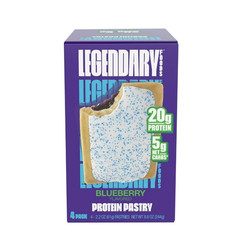 4 Pack Legendary Foods Blueberry Protein Pastry 20g Protein Keto Gluten Free