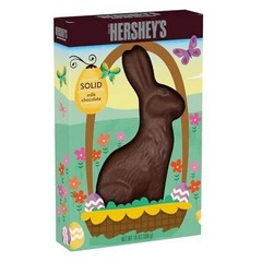 HERSHEY’S Solid Milk Chocolate Bunny, Easter 14 Oz. (Pack of 1), brown EXP 3/27