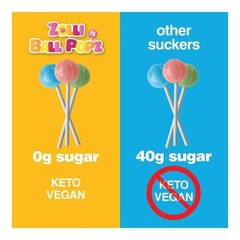 Ball Popz Sugar Free Candy Lollipops – 5.2oz/3pk: Kosher, Non-GMO, Ready to Eat