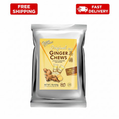 Prince of Peace Original Ginger Chews, 1 Lb. – Candied Ginger – Candy Pack