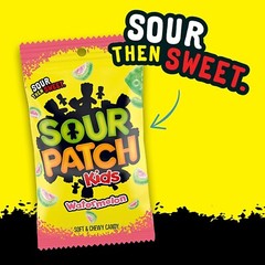 Sour Patch Kids Sweet and Sour Candy Watermelon, 8-Ounce Bag, Pack of 1