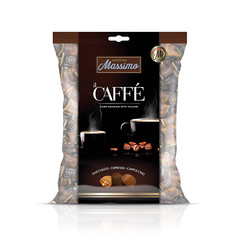 Maestro Massimo Center Filled Hard Coffee Candy Individually Wrapped Macchiato