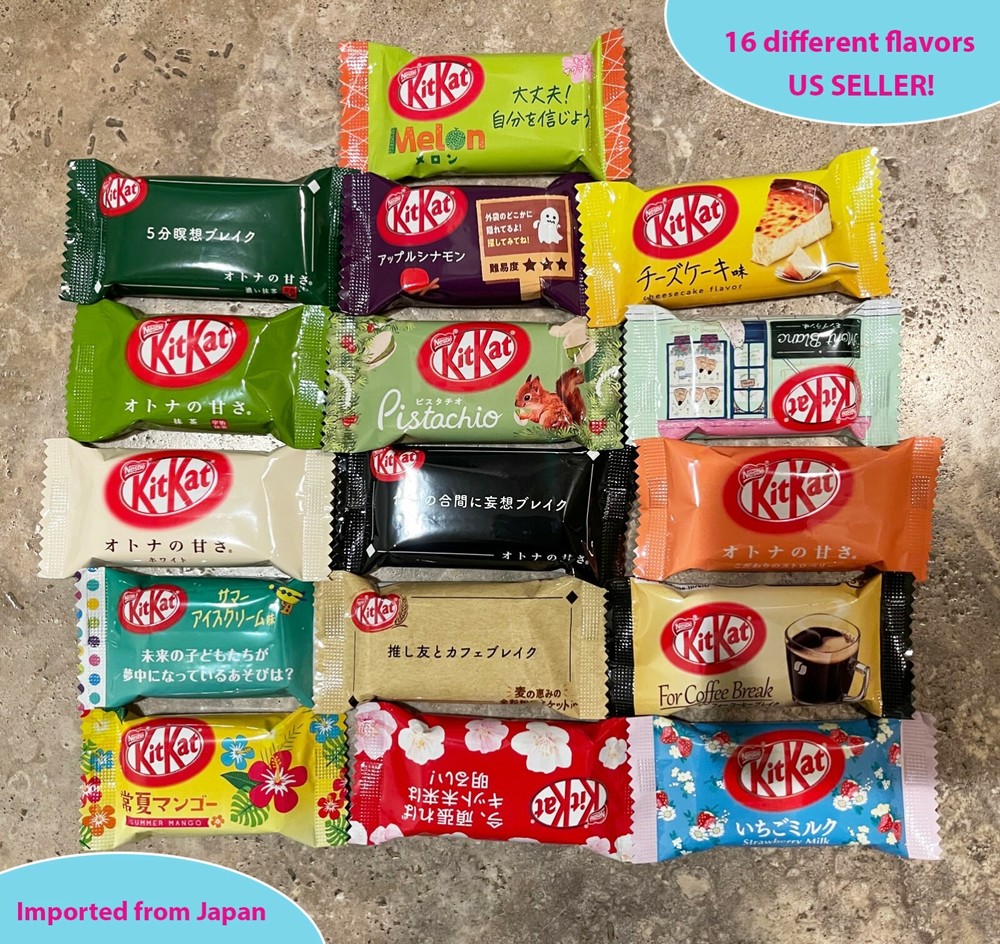 Japanese Kit Kat KitKat Limited 16 Flavors + Custom Gift Message US SELLER
