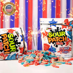 Red, White & Blue Soft & Chewy Gummy Candy, Bulk Candy, 1.8 Lb ⭐️⭐️⭐️⭐️⭐️