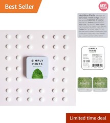 All-Natural Peppermint Breath Mints | Non-GMO & (2 Pack) – 180 Total Mints