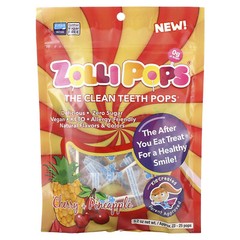 The Clean Teeth Pops, Cherry + Pineapple, Approx. 23-25 Pops, 5.2 oz
