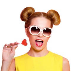 Lollipops Mini Heart Shaped Flavored Delicious Lollipop, Individually Wrapped…