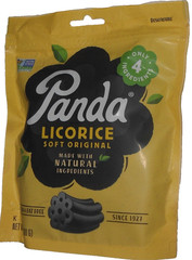 Panda Black Licorice Liquorice Flavor NON GMO 3-7 Oz (200g) 3 Ingredients