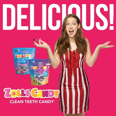Zollipops Sugar Free Lollipops 5.2 oz Keto Vegan Natural Fruit Flavor Candy