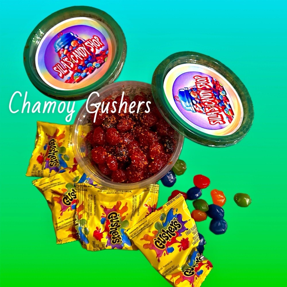 8 Oz Chamoy Gushers Candy Enchilados Comes With A Side Of Our Own Chamoy Extra