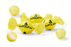 Sour Lemon Balls Individually Wrapped Hard Candy Sour Bon Bons Gluten Free, Dye-
