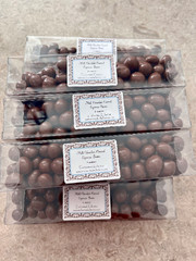 Organic Chocolate Covered Espresso Beans – 4oz boxes Multiple Flavors Available