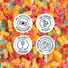 Sour Blast Buddies Low Sugar Candy Pack of 12 1.8 Ounce