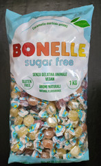 Bonelle 2.2 lb SUGAR FREE Assorted Flavor FRUIT JELLY CANDY Italian Bulk Bag